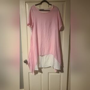 Cherie Bliss Asymmetrical Gauzy Dress